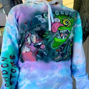 Custom hand painted 1 of 1 Courage Hoodie